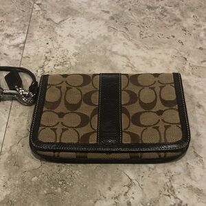 Signature Brown and Black Women's Clutch